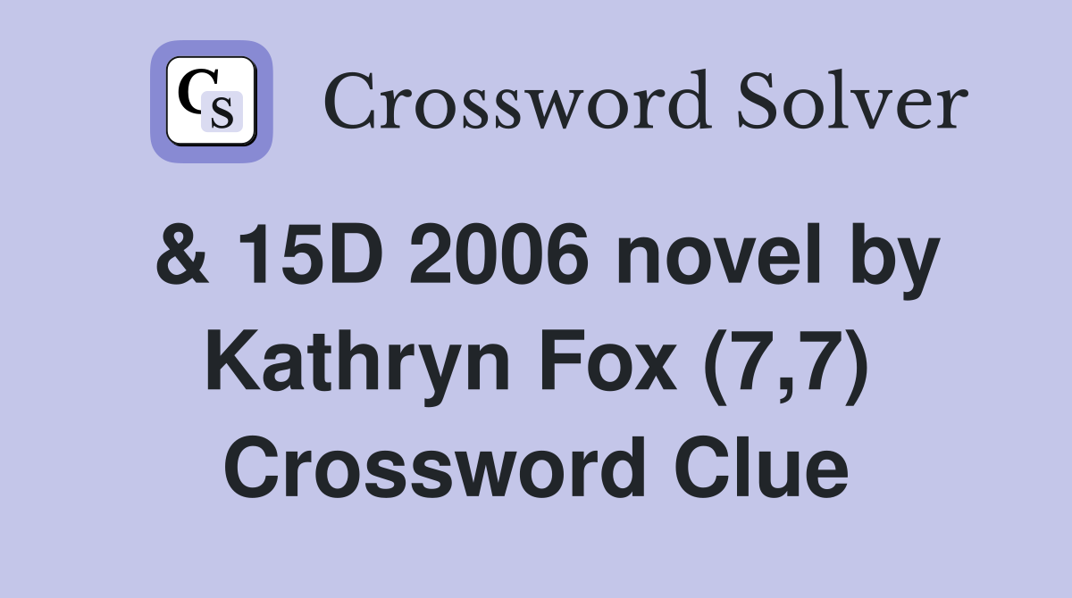 Fox tail crossword clue
